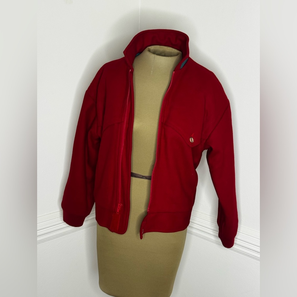 Sahara Club Red Zip-Up Jacket